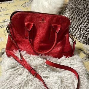 Red Kate Spade purse.
